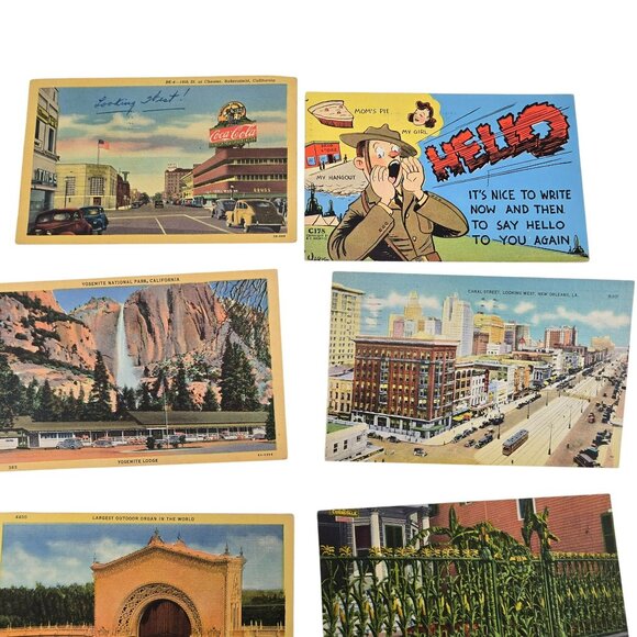 Vintage Postcard Collection Of 12 Pieces Various Locations Landmarks LI634 - Picture 3 of 10